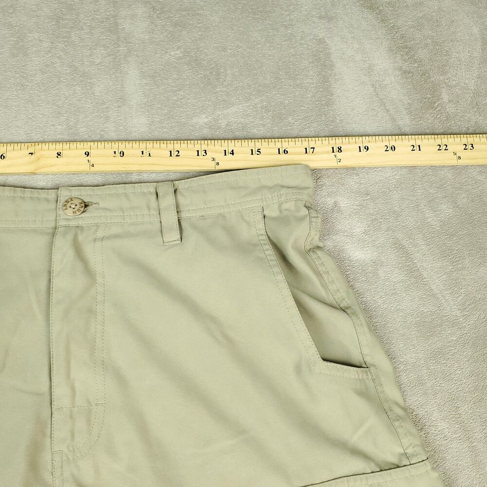 Tony Hawk Cargo Shorts Mens 34 Beige Polyester Microfiber Skate Outdoors Casual - Picture 7 of 11